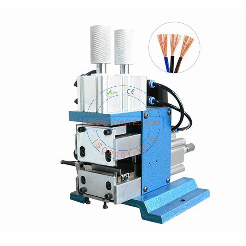 Pneumatic Wire End Stripping / Twisting Machine