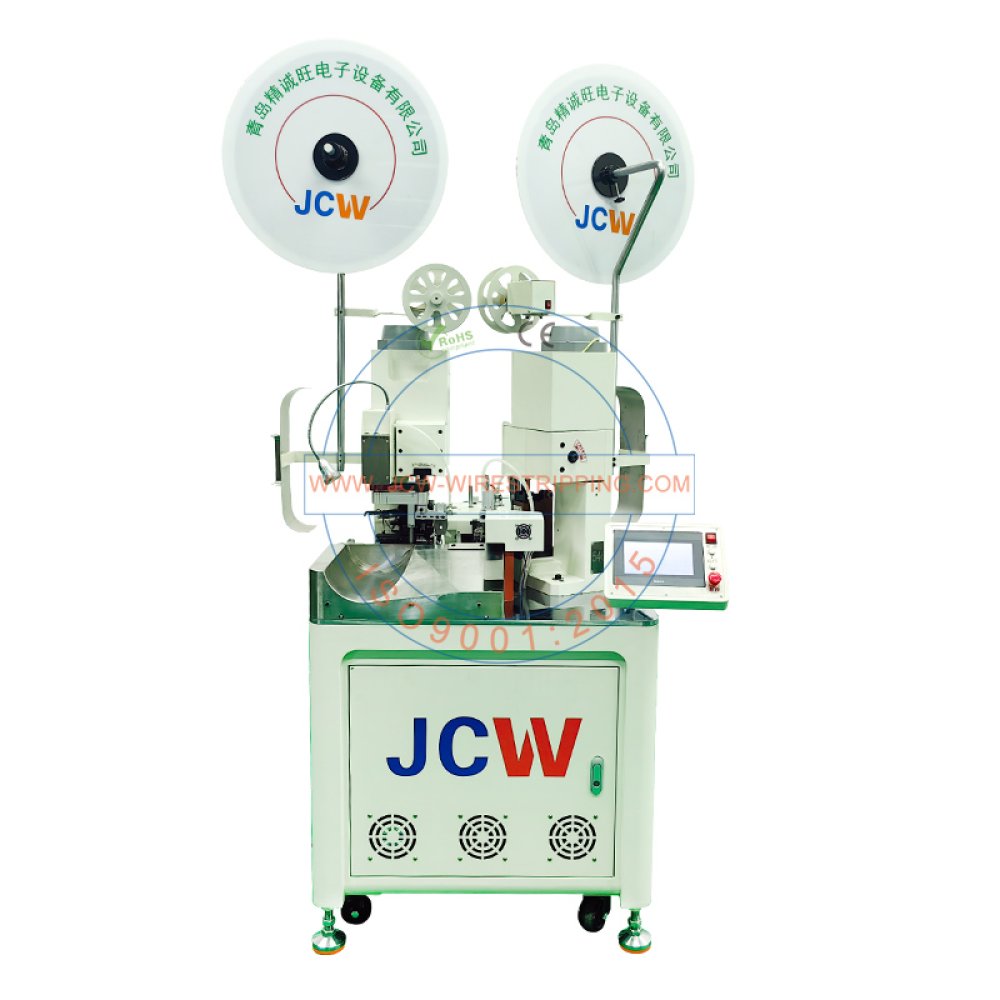 Automatic Double Head Open Barrel Terminal Crimping Machine - JCWelec