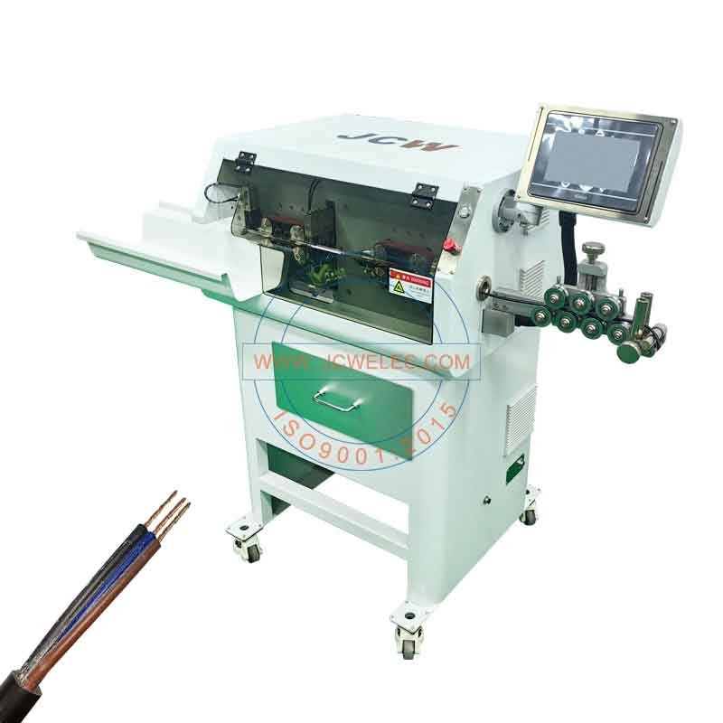Round Multicore Cable Cutting Stripping Twisting Machine