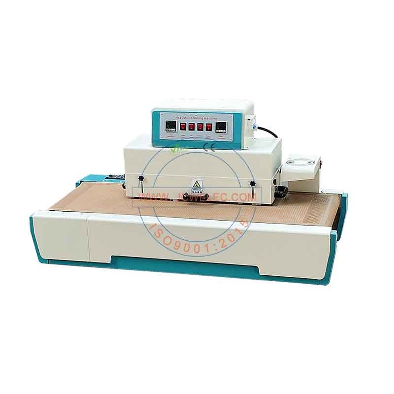 Benchtop Mesh Conveyor Ovelay Heat Shrink Device