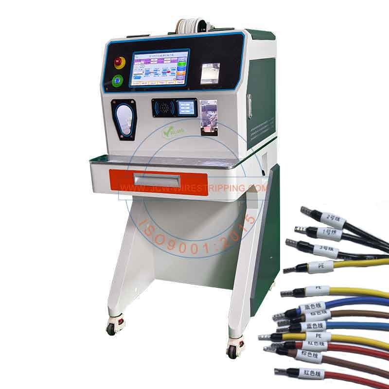 Wire Stripping, Ferrule Crimping & Sleeve Printing Machine