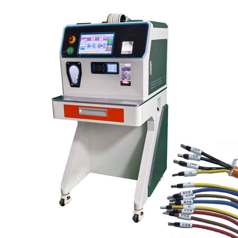 Wire Stripping, Ferrule Crimping & Sleeve Printing Machine