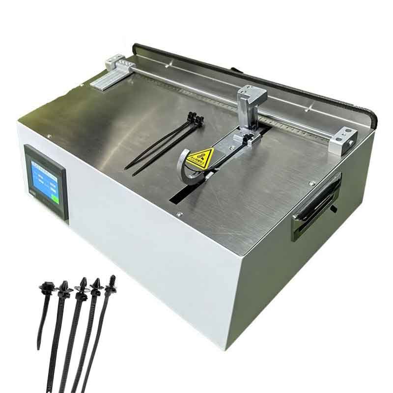 Fully electric desktop automotive cable tie machine