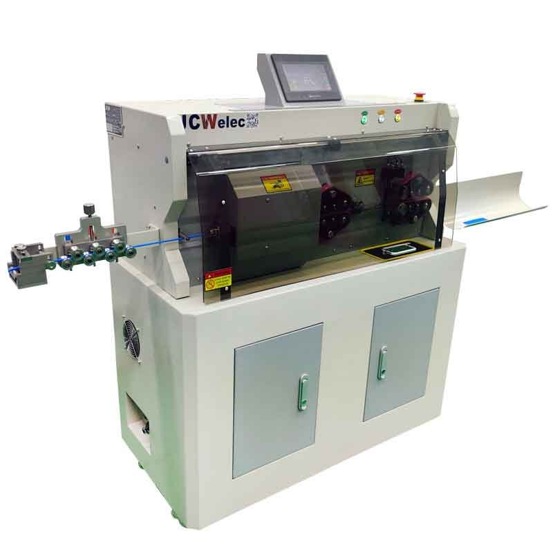 Fully-auto Coax Cable HV Cable Cut Strip Machine