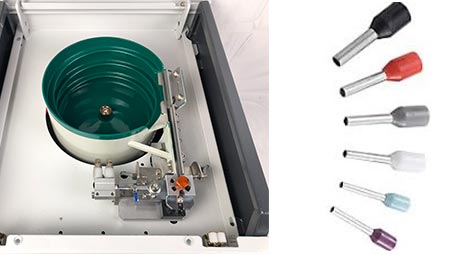 One Vibrate Bowl Feeds Ferrules Range From 0.5 to 4.0 mm²